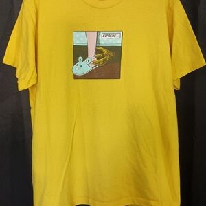 Supreme Bright Yellow Cotton Tee